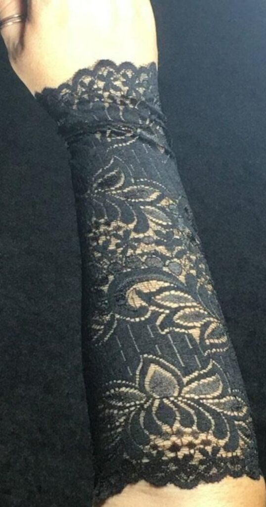 Black lace Wrist Cover Up