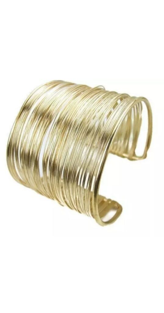 chunky gold cuff for wrist tattoo Cover Up