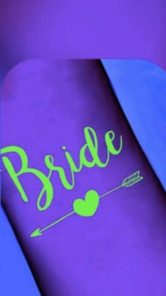 Bachelorette party Glow in the dark tattoos 