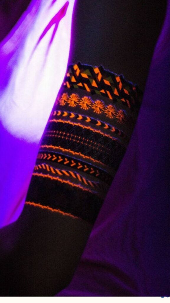 friendship bracelet Glow in the dark tattoo