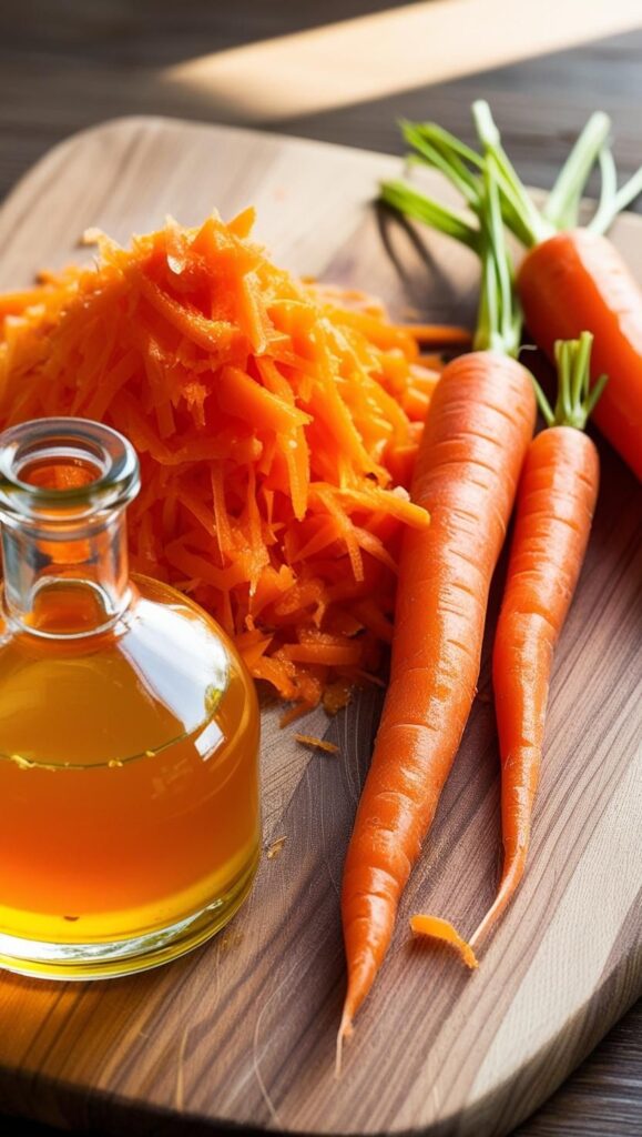 Learn how to make your own carrot oil at home for glowing skin and faster-growing hair. This DIY recipe uses just two natural ingredients—perfect for your skincare and haircare routine! Rich in antioxidants and vitamins, this golden oil is your new secret to radiant beauty.