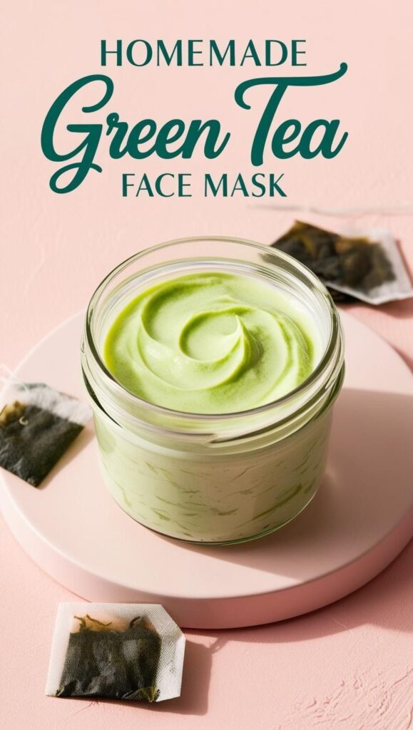 This homemade green tea face mask is rich in antioxidants and perfect for all skin types. Using everyday ingredients like green tea and yogurt, it helps reduce inflammation, fight acne, and hydrate your skin—all without harsh chemicals.
