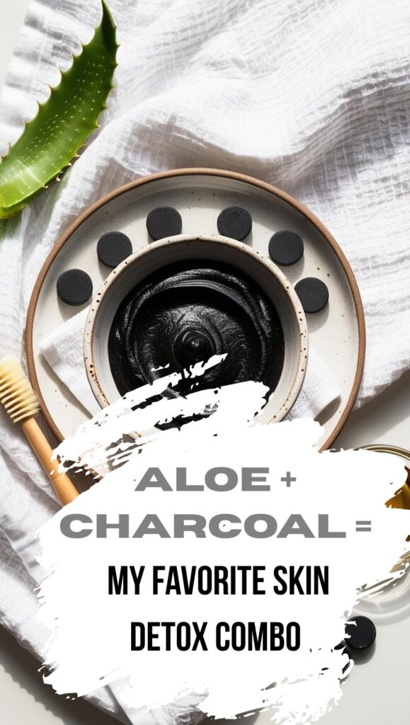 You only need a few pantry staples to make this mask that detoxes skin, clears pores, and adds glow. The aloe and charcoal combo is next-level refreshing.