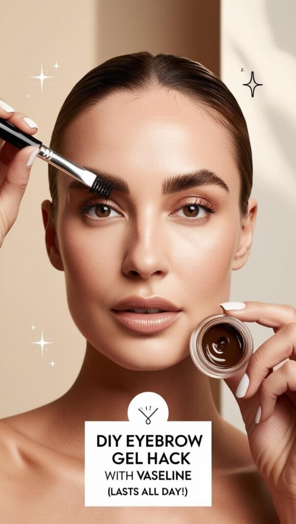 This eyebrow gel hack using Vaseline is a total game-changer! Learn how to get fluffy, thick brows that stay in place all day—with just one product. A must-try for clean beauty lovers and anyone looking for budget-friendly eyebrow hacks.