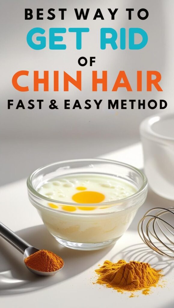 Got pesky chin hair? This simple DIY mask helps remove unwanted facial hair fast with natural ingredients like egg white and turmeric. Ideal for sensitive skin and easy enough to make in minutes at home.