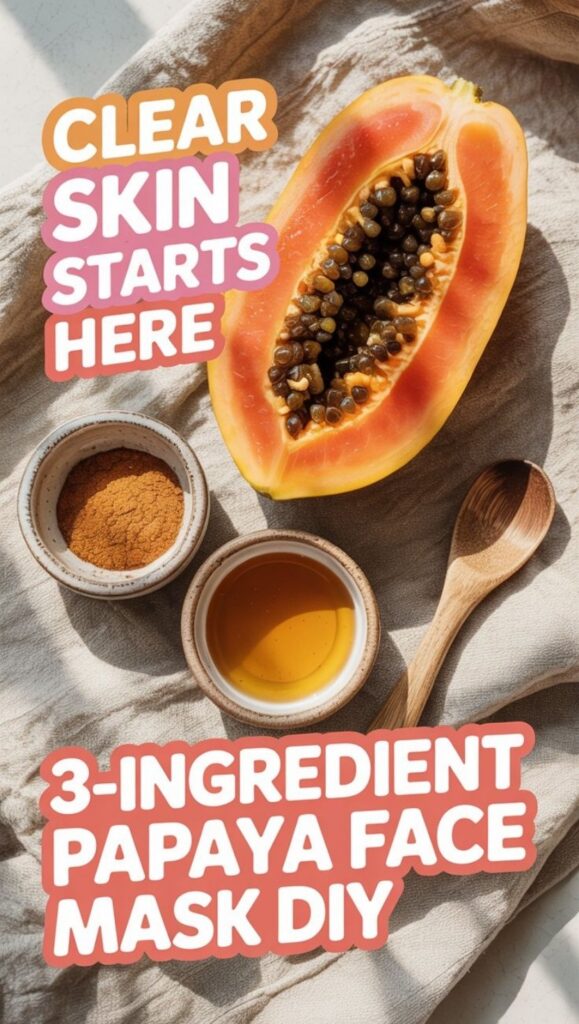 Clear skin starts here! This beginner-friendly papaya face mask is your natural solution for glowing skin. With just three ingredients, it works wonders on acne-prone, dry, or uneven skin types.