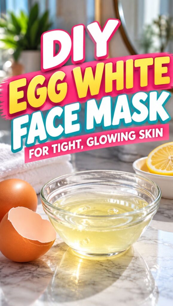 Make a DIY egg white face mask at home with this simple recipe for fresh, glowing skin. This easy egg white for face treatment takes just a few ingredients and is perfect when you want an inexpensive homemade face mask without adding another complicated step to your beauty routine.