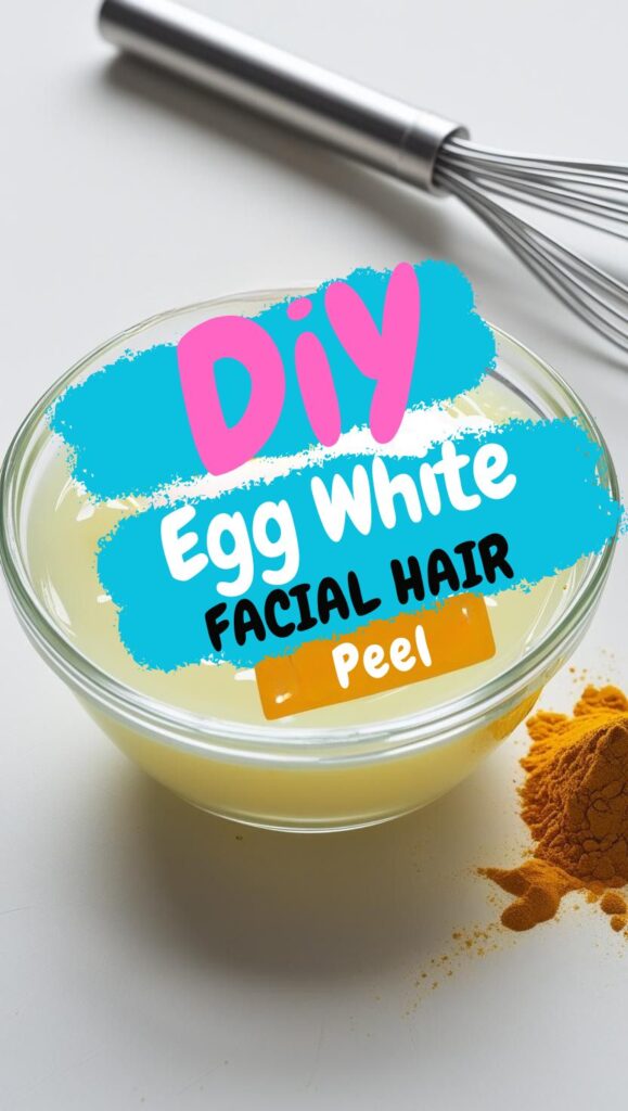 Looking for a no-wax way to remove facial hair? This egg white facial peel uses kitchen ingredients to gently lift fine hairs and exfoliate your skin. Budget-friendly and beginner-approved.