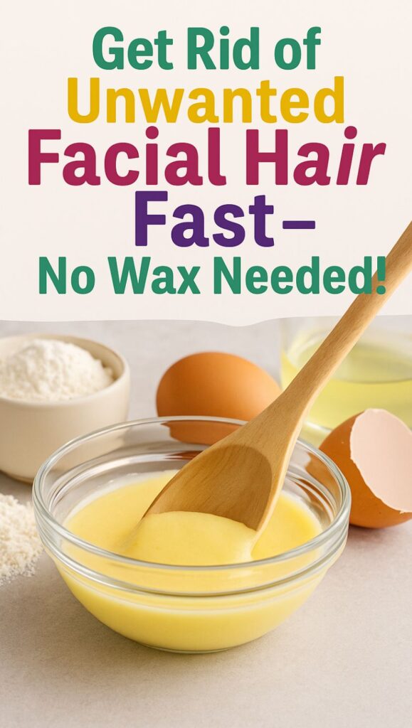 Want to remove facial hair naturally without wax? This homemade mask is all you need. Made with egg white and cornstarch, it gently removes hair and improves skin texture too!