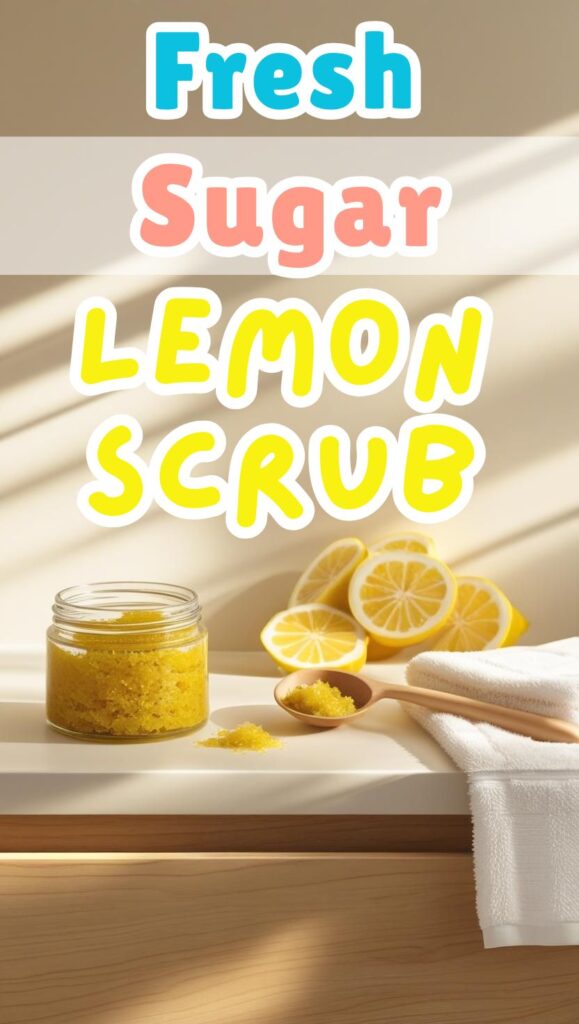 This cheerful DIY lemon sugar scrub is perfect for your next self-care day! Made with simple ingredients, it gently exfoliates and leaves your skin glowing and fresh. Try it as part of your natural beauty routine.